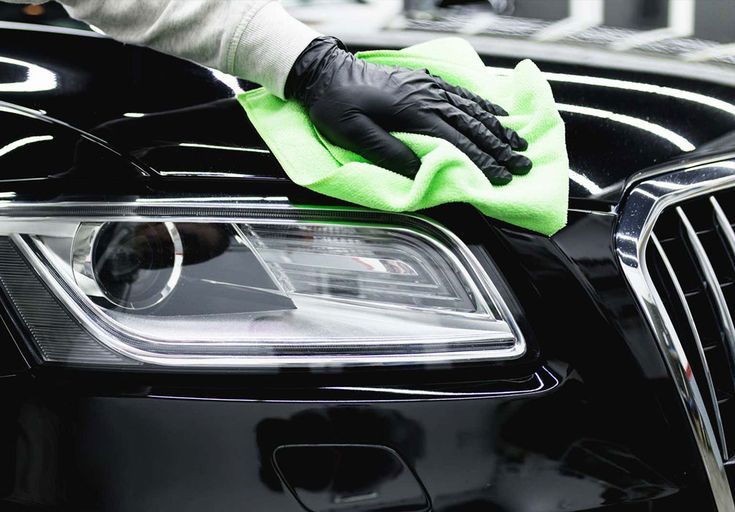 Professional car detailing process